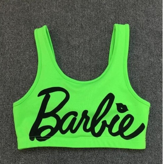 BARBIE Hot Pink Crop Tank Top on Storenvy