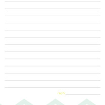 Pen Pal Set - Chevron Bird Design