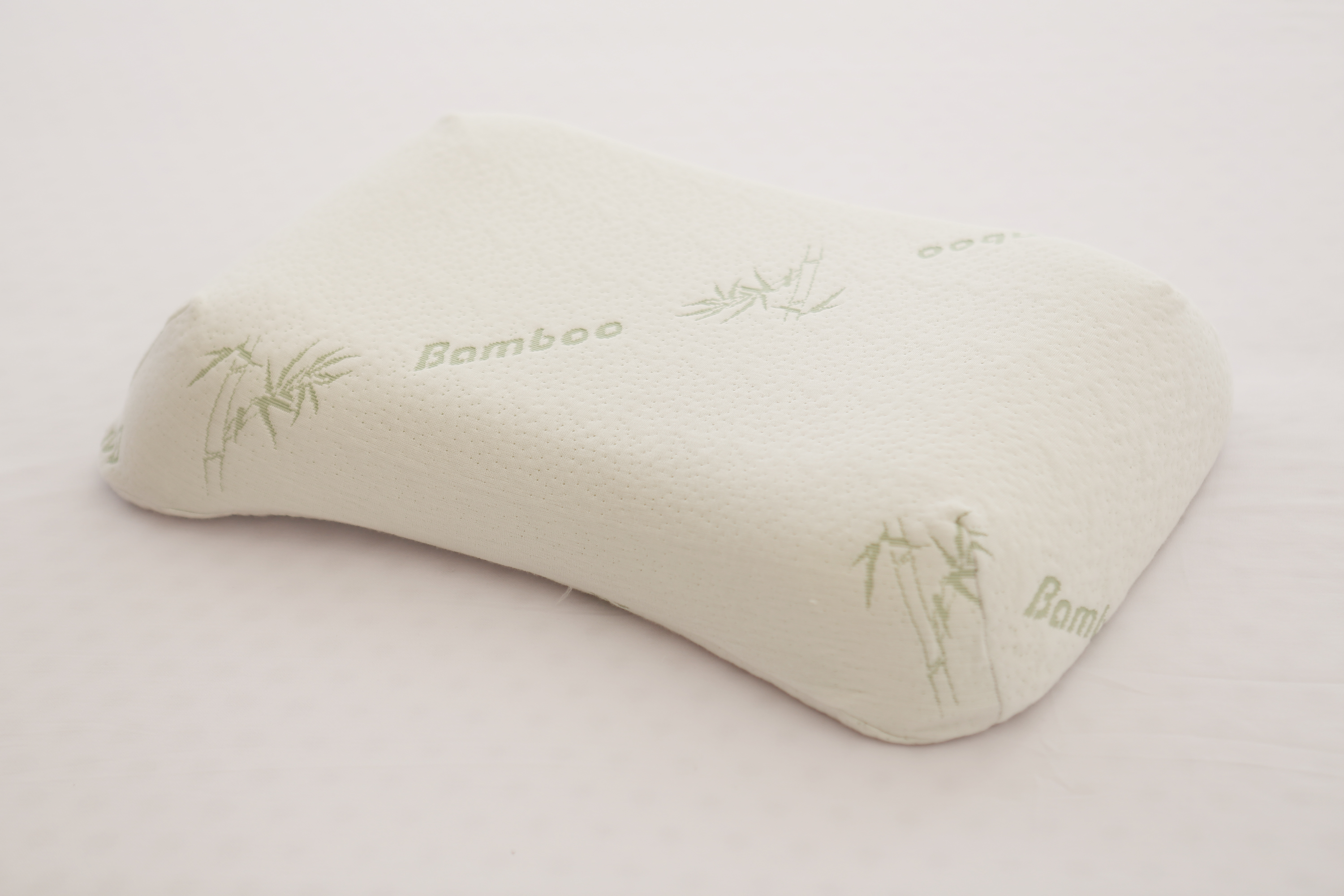 Natural Latex Foam Pillow with Cotton Zipper Cover 22.8"x15"x3.5"/4.3