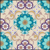 Fat Quarter Bazaar Gems Ocean/BA301