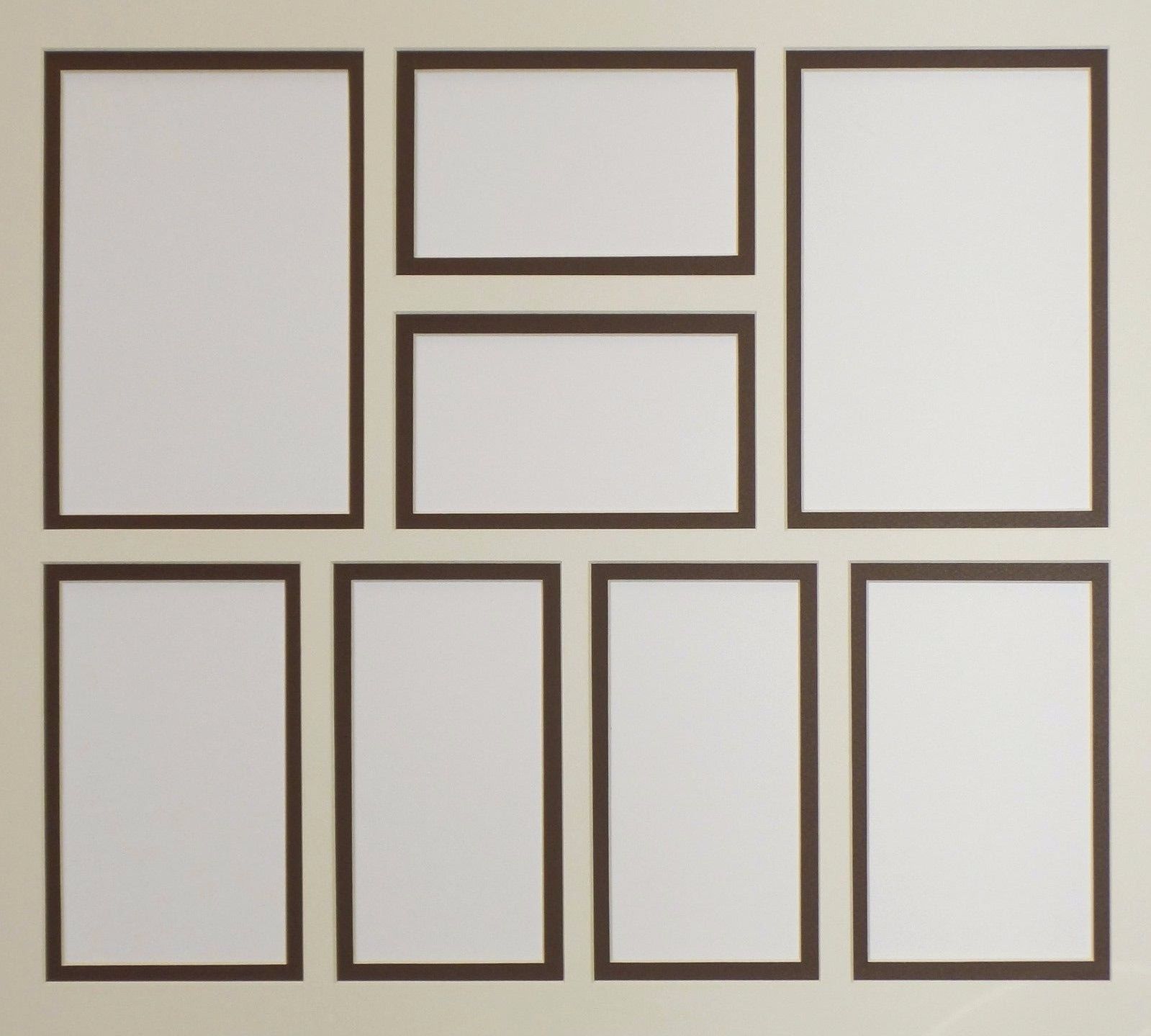 Customized Double Collage Picture Photo Frame Mat Mount Matting Custom