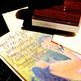 Save the Date Custom Handwritten Calligraphy Stamp - Thumbnail 1