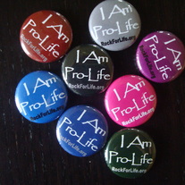 "I Am Pro-Life" Button (Multiple Colors)