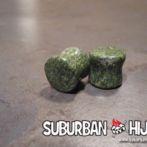 Olive Jasper Stone Saddle Plug