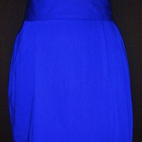 Vintage High Waisted Pencil Skirt (Cobalt) Size 3/4