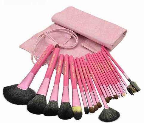 goat Pink Sets natural Brushes 20   makeup animal Makeup hair natural Pcs brushes hair goat Kits  Cosmetic