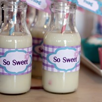 Printable Cupcake Water Bottle Labels