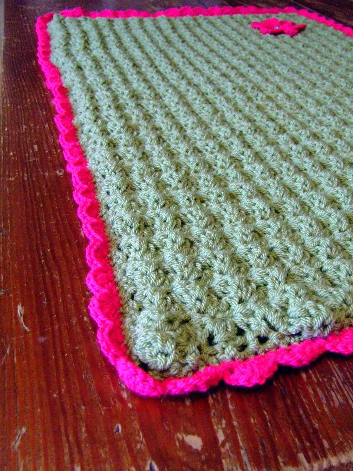 Irish Aran crochet baby blanket £40 on Storenvy
