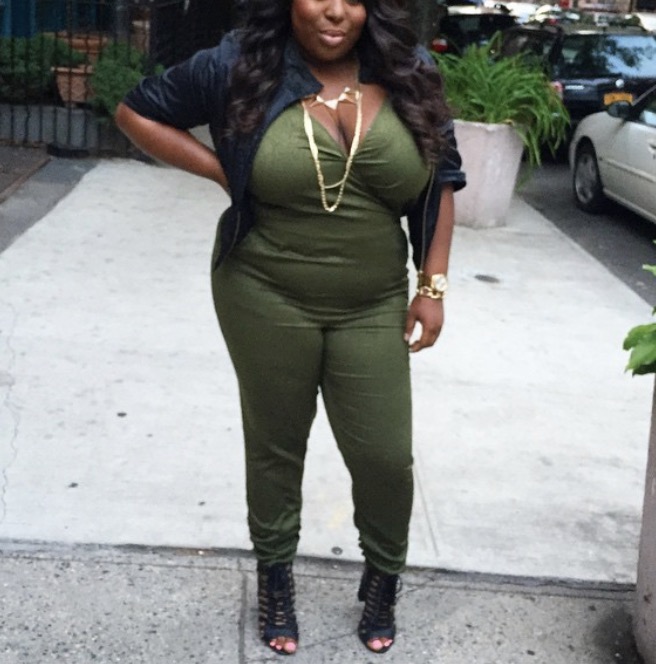 green snakeskin jumpsuit