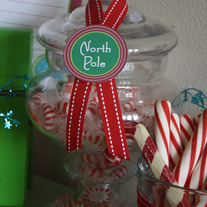 Printable North Pole Circle Labels
