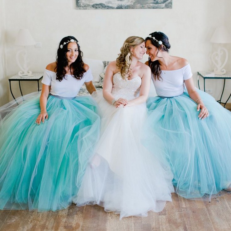 Bridesmaid Dresses Blue Turquoise Desing