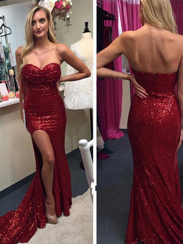 Sheath Column Sweetheart Evening Dress