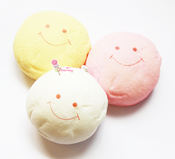 Jumbo Marshmallow Bun Squishy (Smiley Faces) ? Uber Tiny ? Online Store Powered by Storenvy