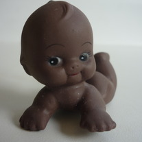 CUTE African Crawling Kewpie Doll
