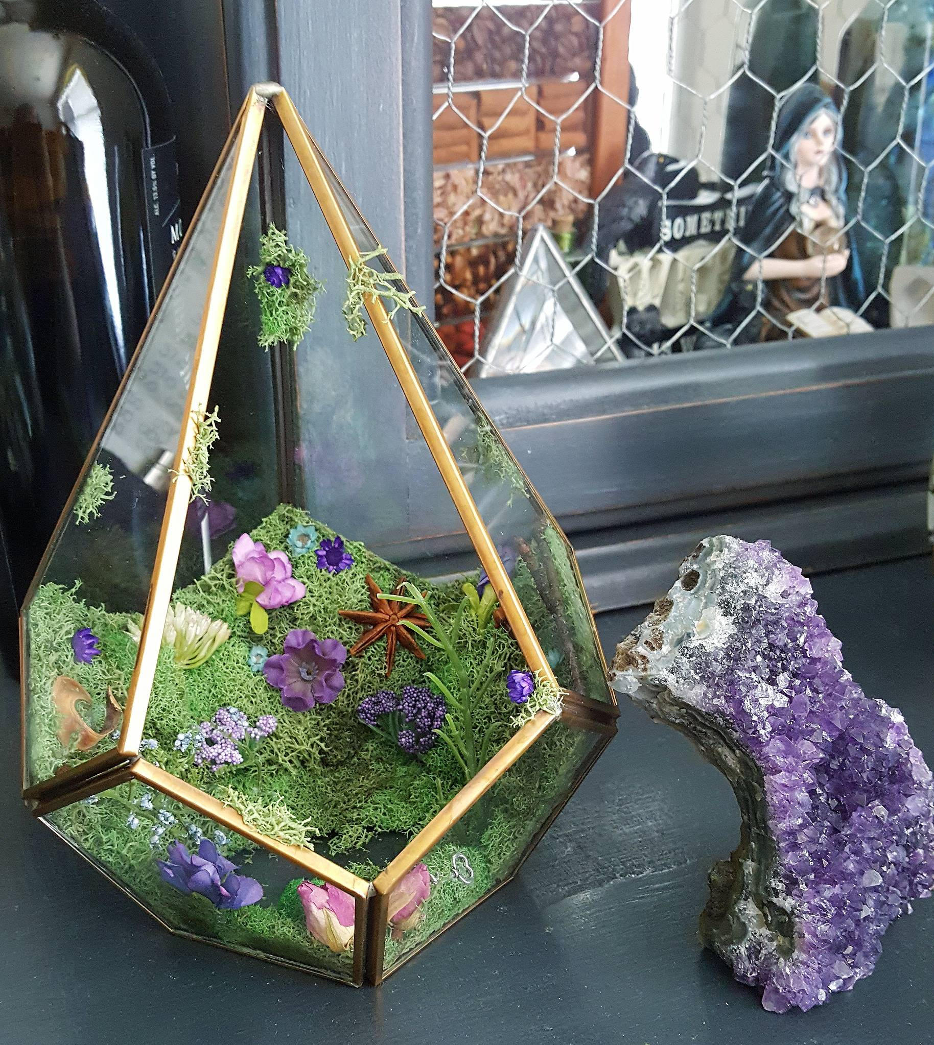 Amethyst Crystal Garden Terrarium on Storenvy