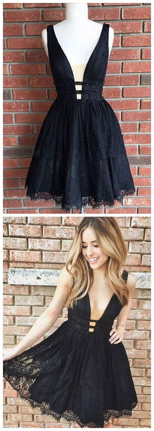 black dresses,deep vneck dresses,short