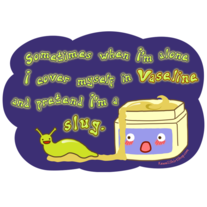 Hoodie - Weird Vaseline Slug Sweatshirt