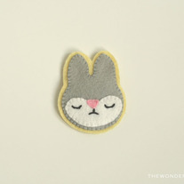 Bunny Brooch Yellow Pin