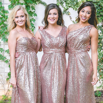 grey sequin bridesmaid dress