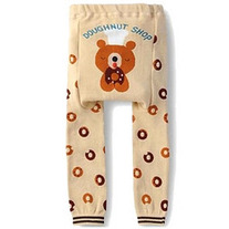 Bear with Donuts Unisex Boy Girls Legging Pants from baby size 3mos to toddler 4T