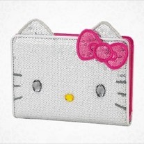 Hello Kitty Silver Sequin Wallet