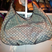 Louis Vuitton Silver/Grey Hobo Bag