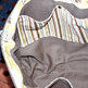 Handbag - Natural Linen with Leather Handles - Thumbnail 3