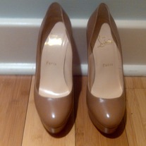 Christian Louboutin Camel Leather Pump (37.5) US 7.5