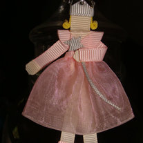 Tooth Fairy Godmother Princess Handmade Ribbon Sculpture Hair Clip for Baby or Girls Hair Bows 