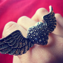 Silver Demure Double Adjustable Ring 