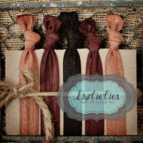brunettes : original {knotieties} 10 pack
