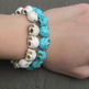 Small White Skull Bracelet - Thumbnail 1
