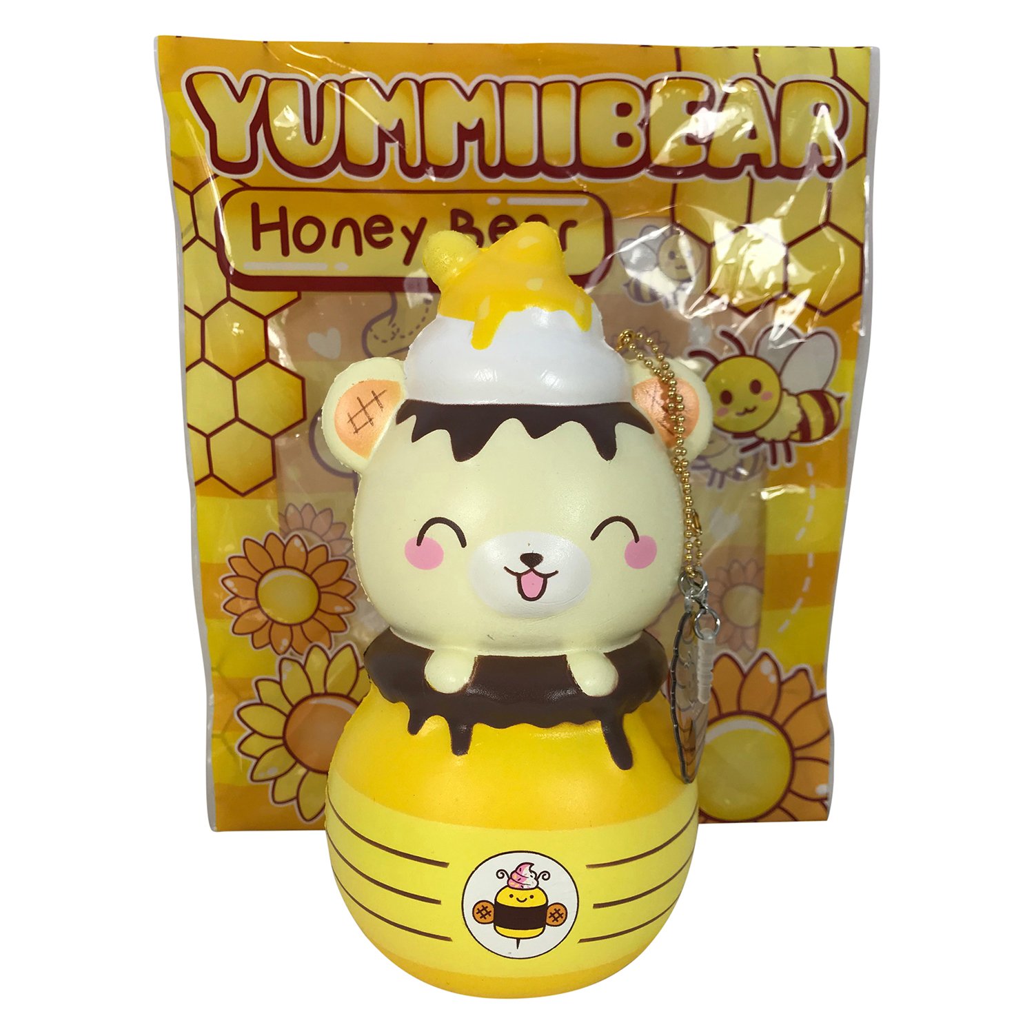 Scented Jumbo Yummiibear Honey Jar Squishy Charm · Kawaii Squishy Shop