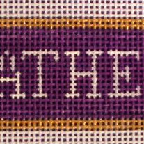 NCS, National Cathedral School Belt Canvas on 13 Mesh
