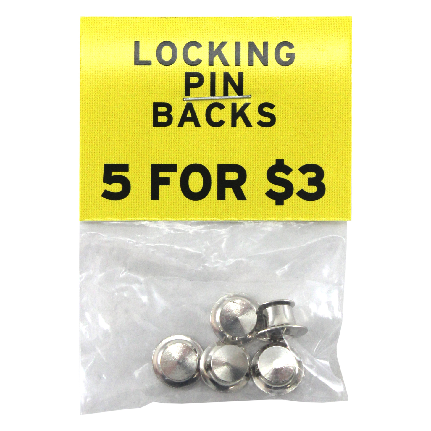 Locking Pin Backs [pack of 5] · BxE Buttons X StaciaMade · Online Store