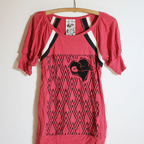 Red Puff Sleeve Tee