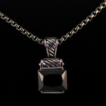 Vintage Black CZ Pendant