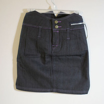 Tuxedo Denim Skirt (Brand New)