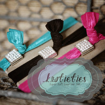 crystal square {knotieties} diamond/silver