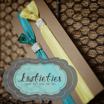 crystal square headband {knotieties} silver/clear
