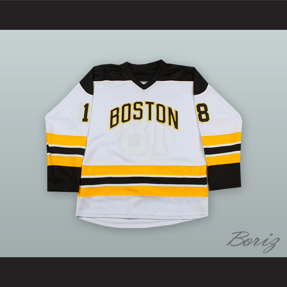 Happy Gilmore 18 Boston Alternate White Hockey Jersey on Storenvy