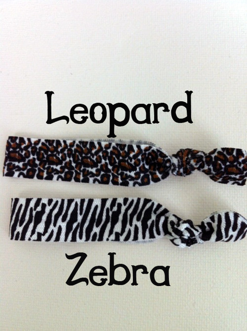 Sisterly Ties- No-Crease Hair Tie ANIMAL PRINT (ONE)