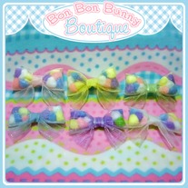 Pom Pom Bow - Glitter