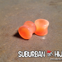 Natural Red Agate Stone Saddle Plug