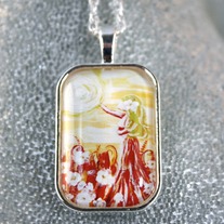 Pregnancy Keepsake Necklace ~ 24" Sterling Silver Chain ~ 'Phoenix'