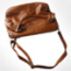 Women's Tasselled Soft PU Leather Handbag With Rivits and Ring-Brown - Thumbnail 1