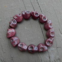 Small Brown Skull Bracelet