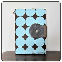 Fabric Covered A5 Journal - Large Dots