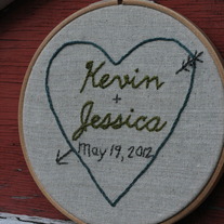 Customized Wedding Hoop 