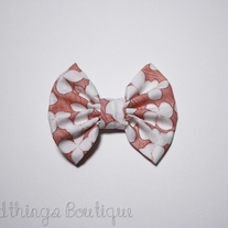 Pink Floral Bow
